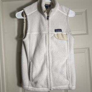 Patagonia Cream Fleece Vest